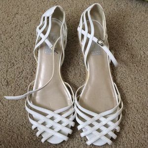 White sandals